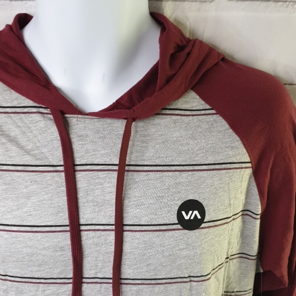 RVCA | Sweaters | Rvca Stripe Hood Long Sleeve For Men Size M | Poshmark